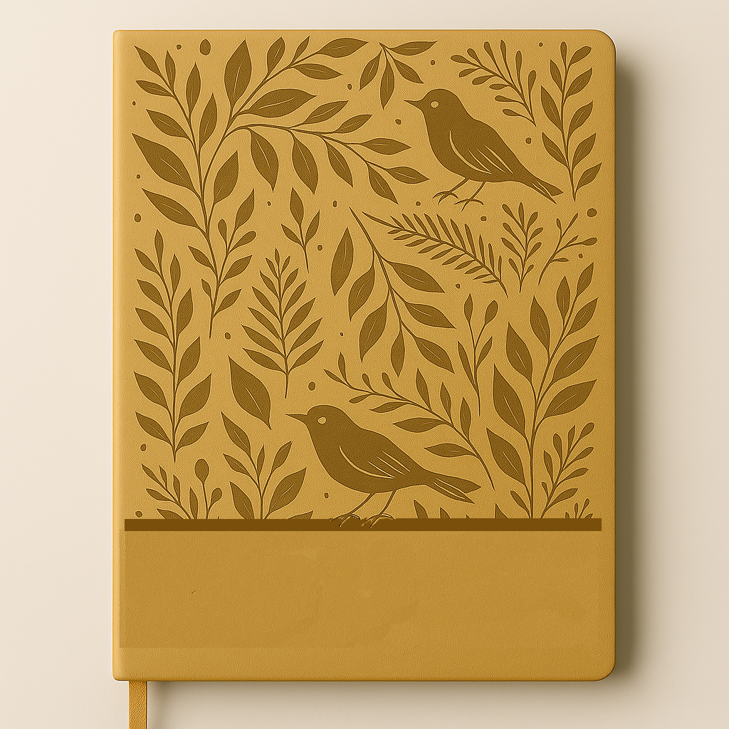 Embossed diary
